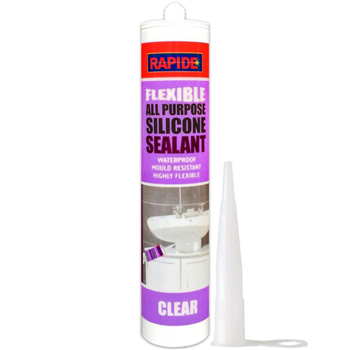 Rapide Silicone Sealant Clear 260ml Rapide Silicone Sealant Clear 260ml